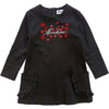 moschino Moschino - Abito Nero Cuori Rossi 60100 MDV0AM LJA00 da bambino