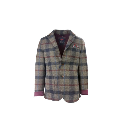 BOB Bob - Giacca Monopetto Grigio Blu A23CHALK378 T378 da uomo