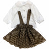 BARCELLINO Barcellino - Completo 2 Pz. Camicia+gonna Quadretti Marroni 105309 da bambino
