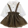 BARCELLINO Barcellino - Completo 2 Pz. Camicia+gonna Quadretti Marroni 105309 da bambino