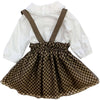 BARCELLINO Barcellino - Completo 2 Pz. Camicia+gonna Quadretti Marroni 105309 da bambino