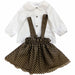 BARCELLINO Barcellino - Completo 2 Pz. Camicia+gonna Quadretti Marroni 105309 da bambino