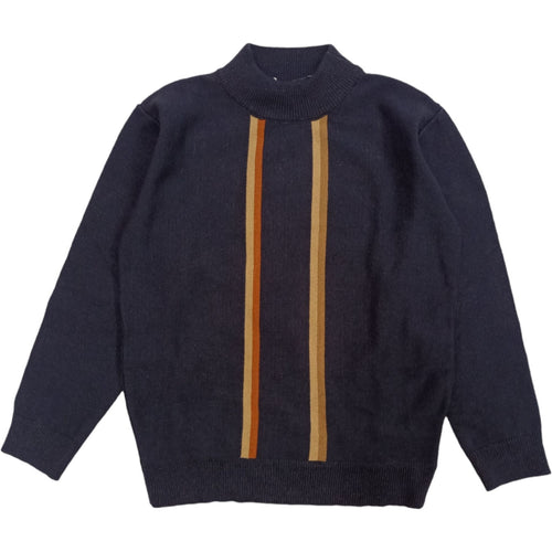 EMANUEL PRIS Emanuel Pris - Maglione Lupetto Blu/righe EMG7054B da bambino