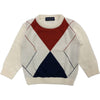 EMANUEL PRIS Emanuel Pris - Maglione Panna/rombi Paricollo EMG7039PCN da bambino