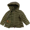 SAVE THE DUCK Save The Duck - Giubbotto Maggy Verde 50056 Lungo C/cappuccio J47300G IRIS17 da bambino