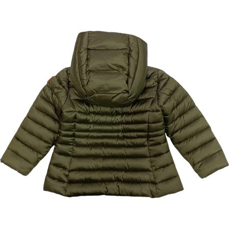 SAVE THE DUCK Save The Duck - Giubbotto Maggy Verde 50056 Lungo C/cappuccio J47300G IRIS17 da bambino
