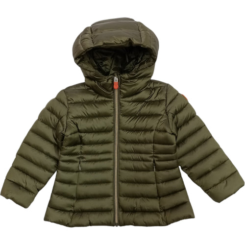 SAVE THE DUCK Save The Duck - Giubbotto Maggy Verde 50056 Lungo C/cappuccio J47300G IRIS17 da bambino