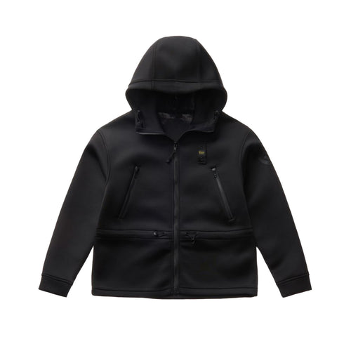 Blauer - 004745 Felpa Capp. 999 Nero 22WBLDF02358 da donna