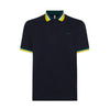 SUN68 Sun68 - Polo Collar Multistripes 07 Navy Blue A33126 da uomo