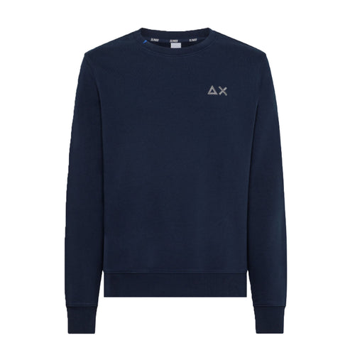SUN68 Sun68 - Round Neck Basic 07 Navy Blue F33106 da uomo