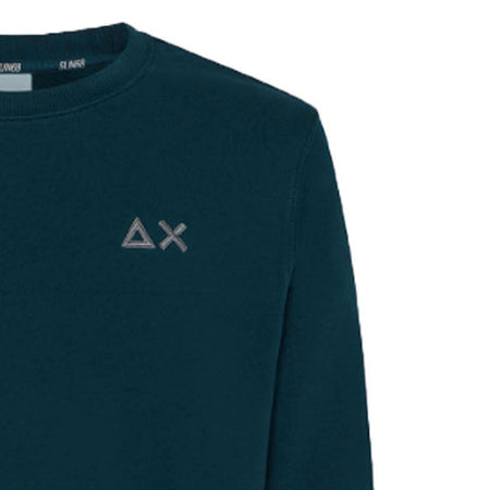 SUN68 Sun68 - Round Neck Basic 27 Verde Smeraldo F33106 da uomo