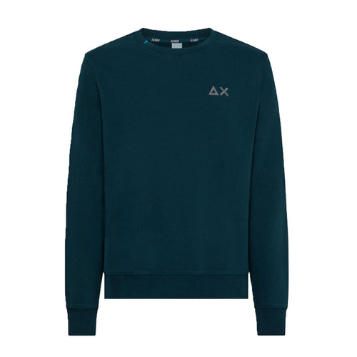 SUN68 Sun68 - Round Neck Basic 27 Verde Smeraldo F33106 da uomo