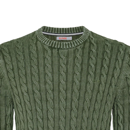 SUN68 Sun68 - Round Cable Vintage 19 Militare K33118 da uomo