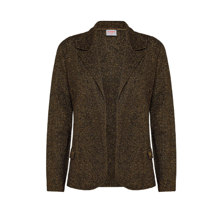SUN68 Sun68 - Blazer Knit Lurex 11 Nero K33219 da donna