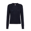 SUN68 Sun68 - Round Neck Cable 07 Navy Blue K33228 da donna