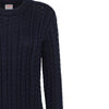 SUN68 Sun68 - Round Neck Cable 07 Navy Blue K33228 da donna