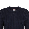 SUN68 Sun68 - Round Neck Cable 07 Navy Blue K33228 da donna
