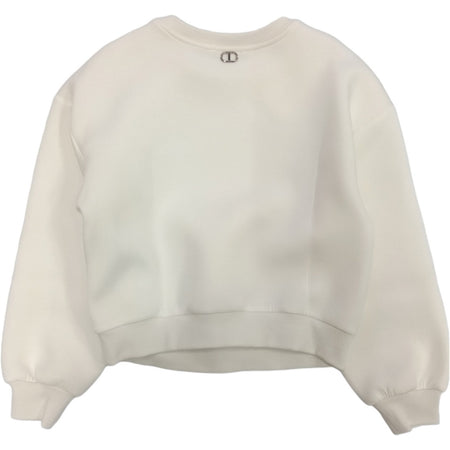 TWINSET Twinset - Felpa Bianca 0282 232GJ2410 da bambino