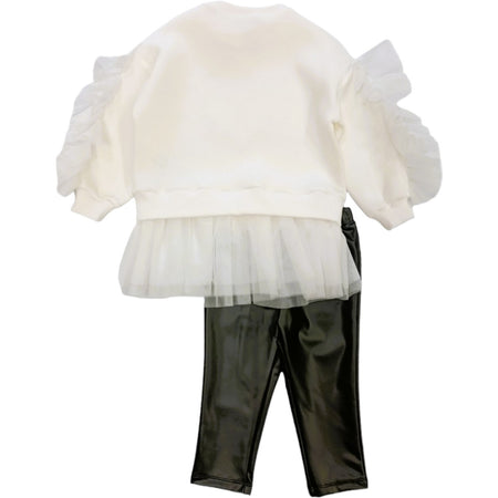 TWINSET Twinset - Completo 2 Pz. Bianco/nero 2866 232GJ2174 da bambino