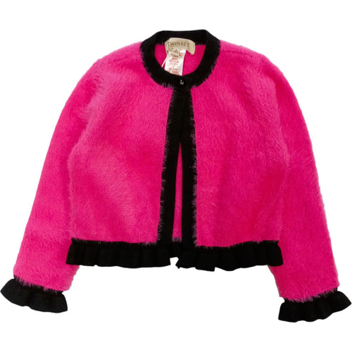 TWINSET Twinset - Cardigan Fuxia/nero 232GJ3650 da bambino