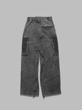 MAISON MIHARA YASUHIRO cotton satin cargo trousers da uomo