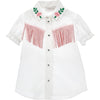 MONNALISA Monnalisa - Camicia Bianca Rodeo 11C300 3116 da bambino