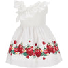 MONNALISA Monnalisa - Abito Monospalla 9944 Fragole E Rose 11C920 3635 da bambino