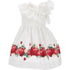 MONNALISA Monnalisa - Abito Monospalla 9944 Fragole E Rose 11C920 3635 da bambino