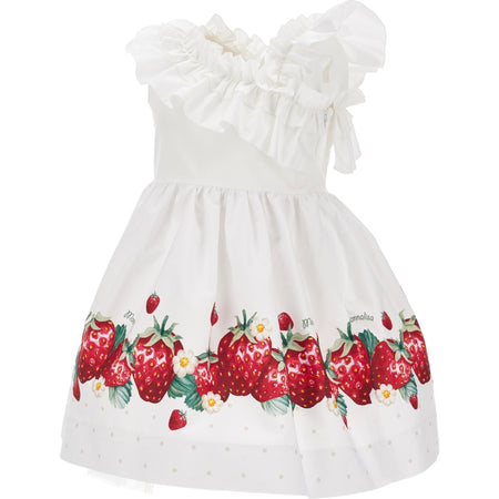 MONNALISA Monnalisa - Abito Monospalla 9944 Fragole E Rose 11C920 3635 da bambino