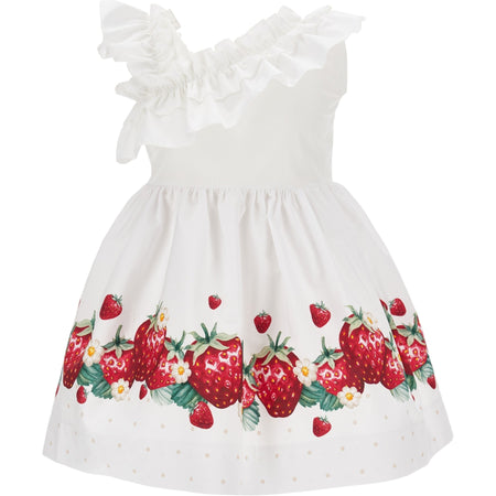 MONNALISA Monnalisa - Abito Monospalla 9944 Fragole E Rose 11C920 3635 da bambino