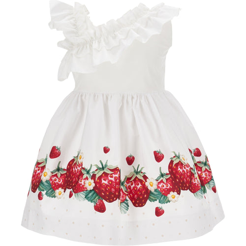 MONNALISA Monnalisa - Abito Monospalla 9944 Fragole E Rose 11C920 3635 da bambino