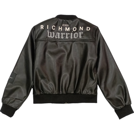 RICHMOND Richmond - Giubbino Bomber Nero Ecopelle RBP24154GBHB da bambino