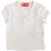 DIESEL Diesel - T-shirt Bianca K100 Logo Intagliato J01830 0AFAA da bambino