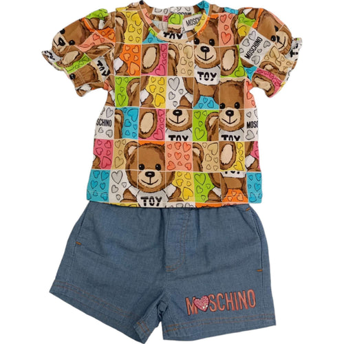 moschino Moschino - Blusa+shorts 40168 Blue MDG015L0E22 da bambino