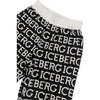 ICEBERG Iceberg - Bermuda Nero In Felpa Logato BFICE4104J da bambino