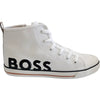 BOSS Boss - Sneakers Bianche In Tela J51029 da bambino