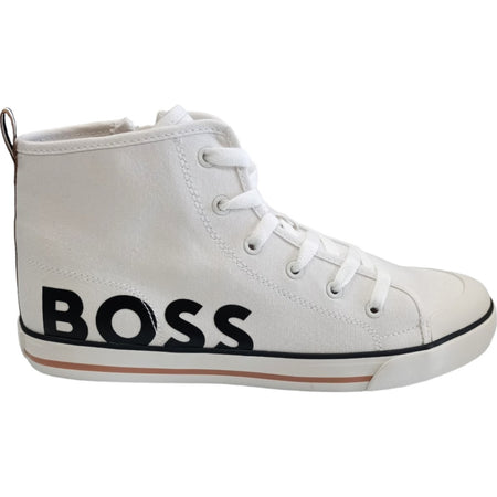 BOSS Boss - Sneakers Bianche In Tela J51029 da bambino