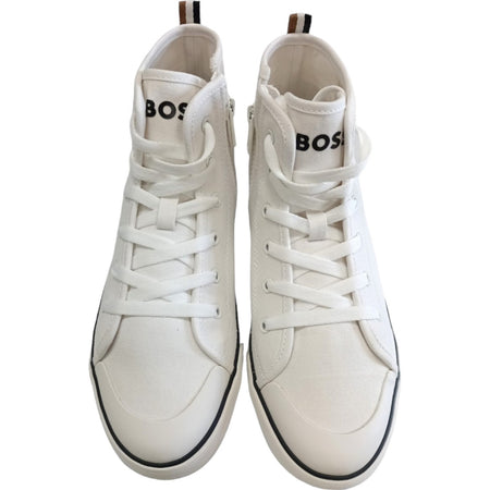 BOSS Boss - Sneakers Bianche In Tela J51029 da bambino