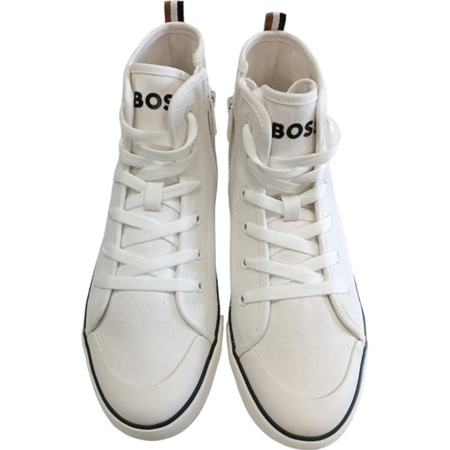 BOSS Boss - Sneakers Bianche In Tela J51029 da bambino