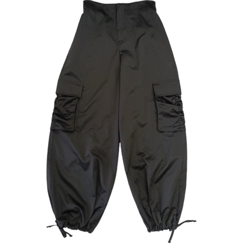 NAIDA Naida - Pantalone Cargo Nero Lucido NAPA260 da bambino