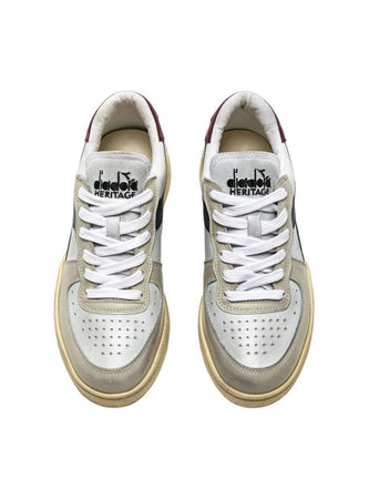 Diadora - Mi Basket Low Used Gray Pelican 201.179043 da uomo
