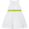 MAYORAL Mayoral - Vestito 014 Bianco Cinta Fiori 3959 da bambino