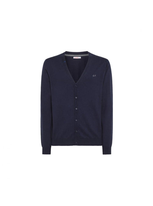SUN68 Sun68 - Cardigan Navy Blue K43103 da uomo