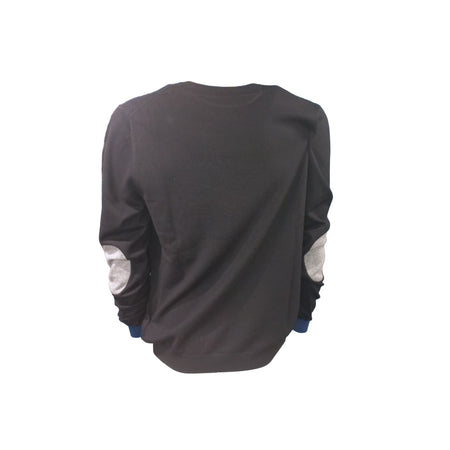 SUN68 Sun68 - Maglione Nero Elbow Contrast K43110 da uomo