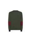 SUN68 Sun68 - Maglione Militare Elbow Contrast K43110 da uomo