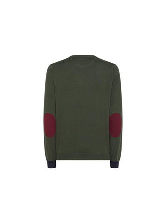 SUN68 Sun68 - Maglione Militare Elbow Contrast K43110 da uomo