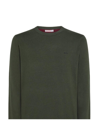 SUN68 Sun68 - Maglione Militare Elbow Contrast K43110 da uomo