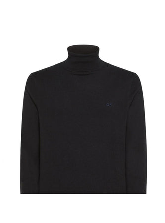 SUN68 Sun68 - Maglione Turtle Nero K43111 da uomo