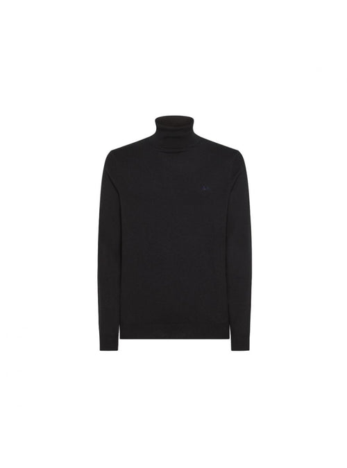 SUN68 Sun68 - Maglione Turtle Nero K43111 da uomo