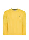 SUN68 Sun68 - Maglione Round Giallo K43141 da uomo